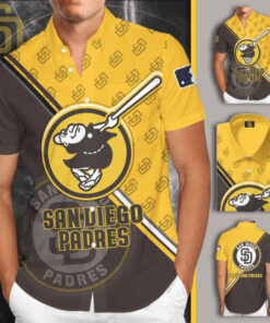 San Diego Padres 3D Sleeve Dress Shirt 03