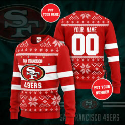 San Francisco 49ers 3D christmas sweater 02