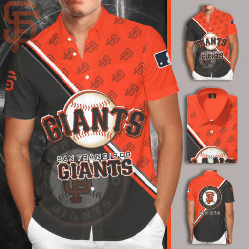 San Francisco Giants 3D Sleeve Dress Shirt 04