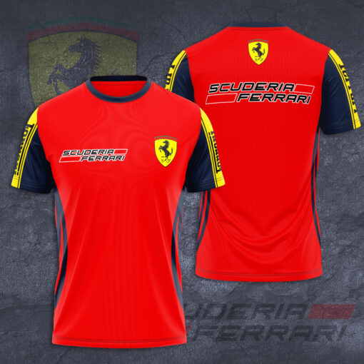 Scuderia Ferrari 2022 Team 3D T Shirt red