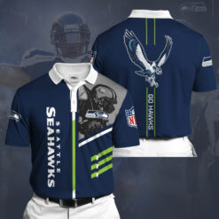 Seattle Seahawks 3D Polo 01