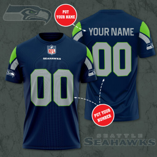 Seattle Seahawks 3D T shirt 03