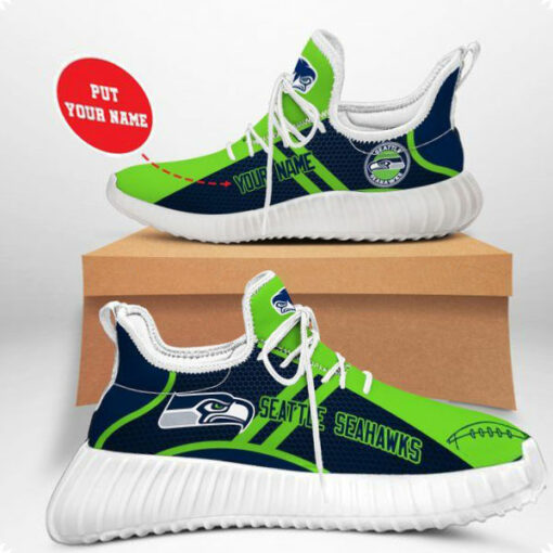 Seattle Seahawks Custom Sneakers 010