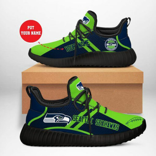Seattle Seahawks Custom Sneakers 09