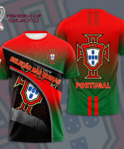 Selecao Portuguesa de Futebol 3D T shirt