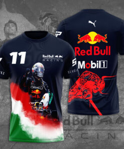 Sergio Perez Red Bull Racing 3D T shirt