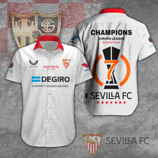 Sevilla FC short sleeve dress shirts WOAHTEE20723S2