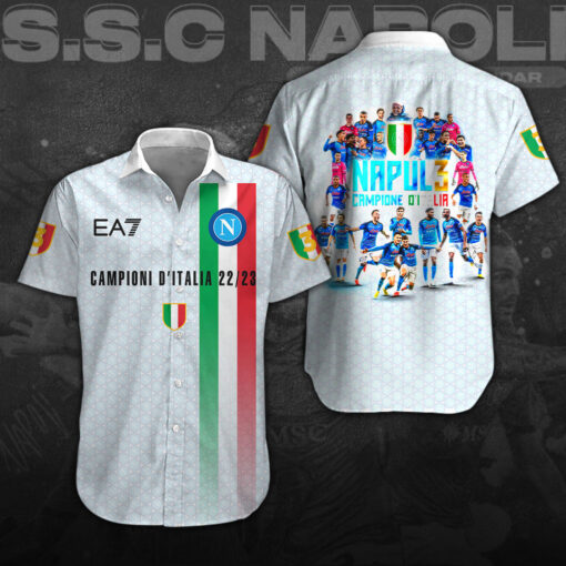 Ssc Napoli short sleeve dress shirts WOAHTEE20723S4