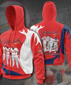 St. Louis Cardinals 3D zip up hoodie