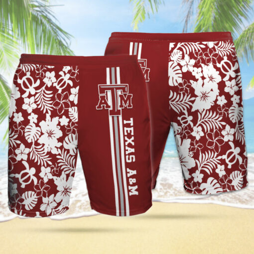 Texas AM Aggies 3D Hawaiian Shorts