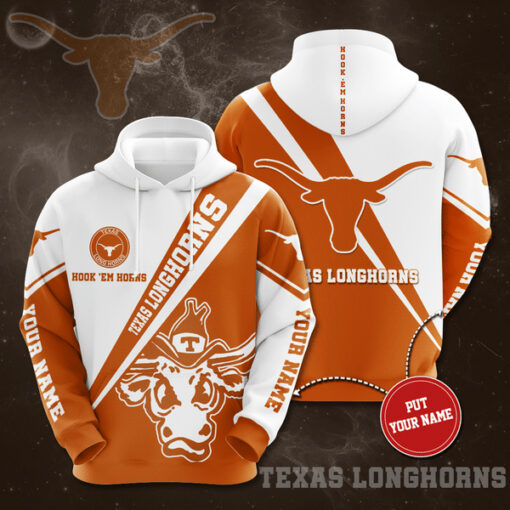 Texas Longhorns 3D Hoodie 03