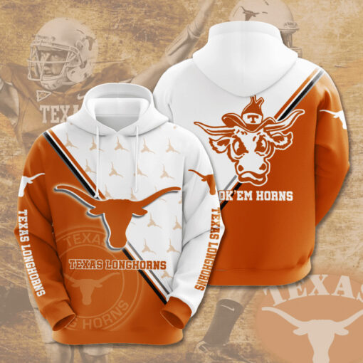 Texas Longhorns 3D Hoodie 05