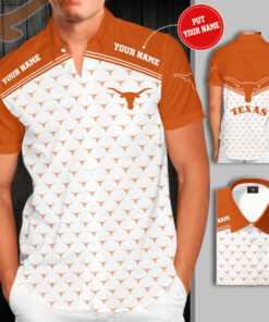 Texas Longhorns 3D Short Sleeve Dress Shirt 02