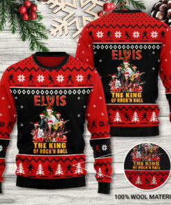 The King Of Rockn Roll Elvis Presley 3D Ugly Sweater