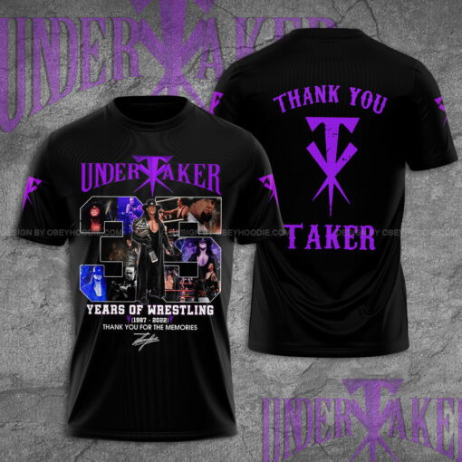 The Undertaker 35 Years Of Wrestling 3D T shirt