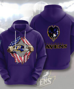 The best selling Baltimore Ravens 3D hoodie 02