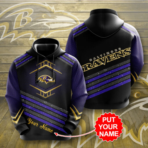 The best selling Baltimore Ravens 3D hoodie 06