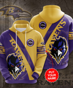 The best selling Baltimore Ravens 3D hoodie 07