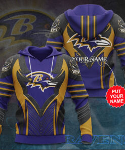 The best selling Baltimore Ravens 3D hoodie 08