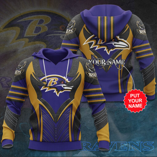 The best selling Baltimore Ravens 3D hoodie 08