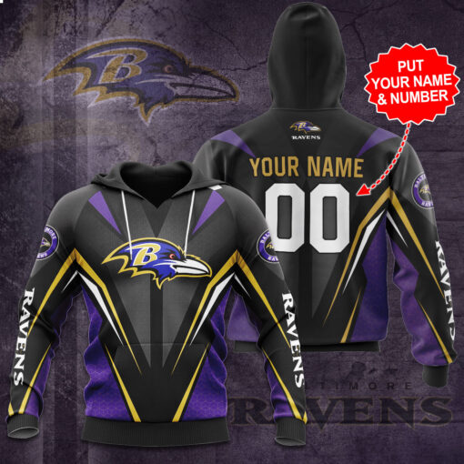 The best selling Baltimore Ravens 3D hoodie 09
