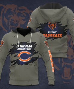 The best selling Chicago Bears 3D hoodie 08