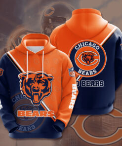 The best selling Chicago Bears 3D hoodie 09