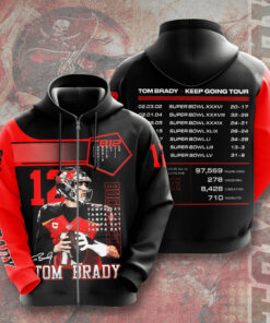 Tom Brady 3D Zip up Hoodie