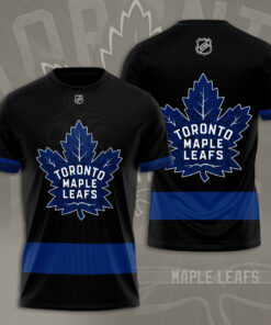 Toronto Maple Leafs 3D T shirt black blue