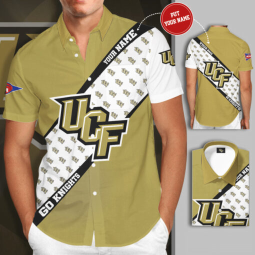UCF Knights 3D Short Sleeve Dress Shirt 01