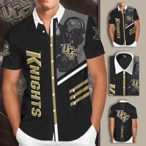 UCF Knights 3D Short Sleeve Dress Shirt 02