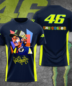 Valentino Rossi VR46 3D T shirt Navy