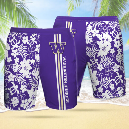 Washington Huskies 3D Hawaiian Short