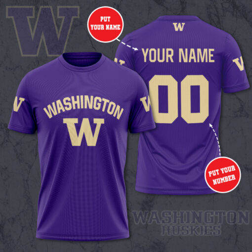 Washington Huskies 3D T shirt 02