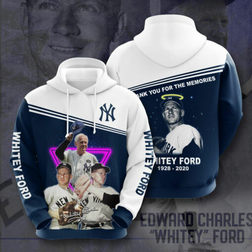 Whitey Ford New York Yankees 3D Hoodie 01