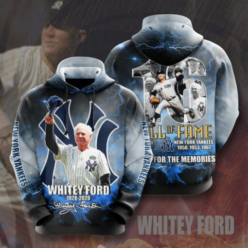 Whitey Ford New York Yankees 3D Hoodie 03
