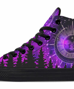 alchemy in purple high top canvas shoes