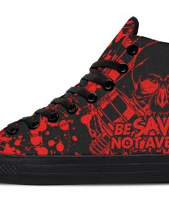 be savage high top canvas shoes