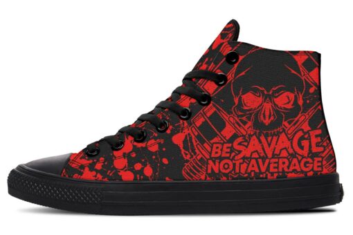 be savage high top canvas shoes