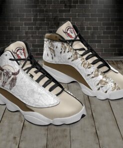 buffalo skull with feathers and dreamcatcher 13 sneakers xiii shoes