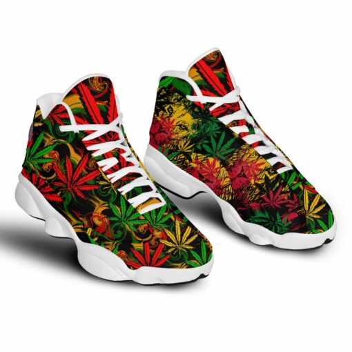 cannabis air jd 13 sneakers psychedelic sneakers hippie shoes