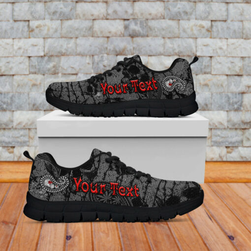 custom personalised skull paisley sneakers rose cannabis life is the whisper of the dead black lt13
