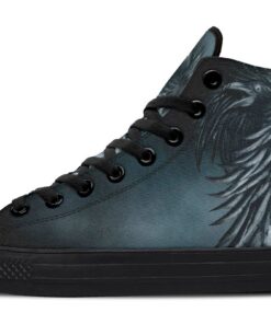 death raven high top canvas shoes