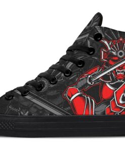 fight the samurai or die high top canvas shoes