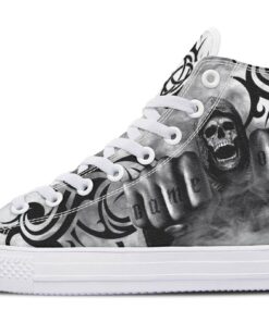 game over grim reaper high top canvas shoes