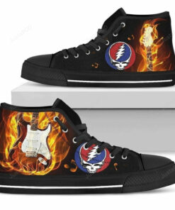 grateful dead high top shoes 3d all over print