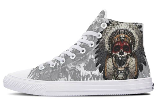 grey native chief high top canvas shoes