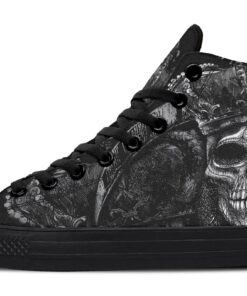 grim reaper king high top canvas shoes