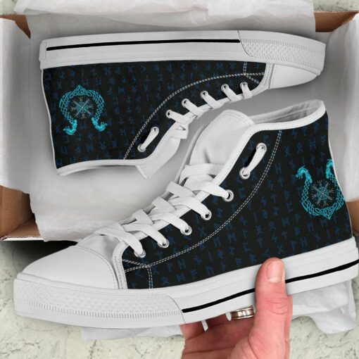 high top shoes aegishjalmur helm of awe blue edition a27 collection