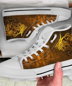 high top shoes celtic dragon tattoo a27